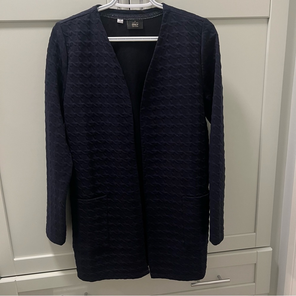 ONLY Navy Long Cardigan LIKE NEW condition Women''s Size Small